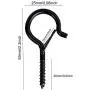 Benvo 10 Pieces Outdoor Q-Hanger Easy Release Screw Wire Hanger Hooks Christmas Light Hooks with Safe Buckle for String Lights New Year Party Outside Led Wire and Fairy Light Hangers for House Garage Benvo 10 Pieces Outdoor Q-Hanger Easy Release Screw Wire Hanger Hooks Christmas Light Hooks with Safe Buckle for String Lights New Year Party Outside Led Wire and Fairy Light Hangers for House Garage