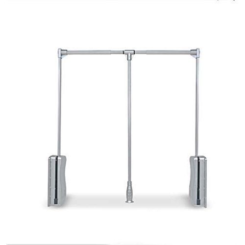 Lift Pull Down Adjustable Width Hanger,Wardrobe Clothes Hanging Rail (54-124cm) (Size : 54-69cm)