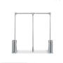 Lift Pull Down Adjustable Width Hanger,Wardrobe Clothes Hanging Rail (54-124cm) (Size : 54-69cm)