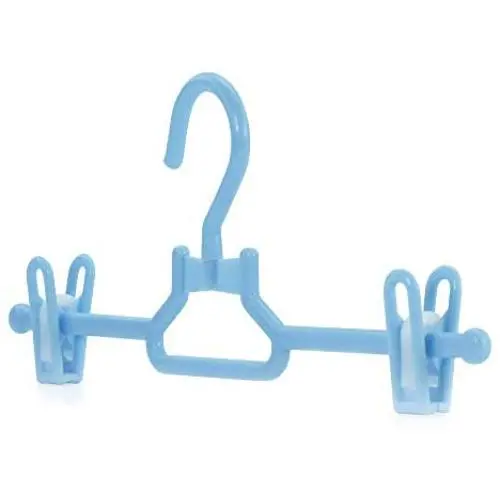 HANGERWORLD 20 Blue 11.8inch Plastic Kids Coat Clothes Garment Pants Skirt Baby Toddler Adjustable Clip Hangers HANGERWORLD 20 Blue 11.8inch Plastic Kids Coat Clothes Garment Pants Skirt Baby Toddler Adjustable Clip Hangers