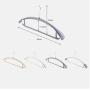 10pcs Random Color Creative Anti-Slip Clothes Hangers Trousers Pants Multi-Functional Hanger Closet Drying Rack Organizer