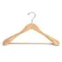 Nature Smile 16.15(41CM) Ladies Wooden Suit Hangers - 6 Pack - Wood Coat Hangers,Jacket Outerwear Shirt Hangers,360 Degree Swivel Hooks & Anti-Slip Bar with Screw(Natural)