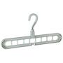 Dxpow 9 Holes Practical Clothes Hanger Magic Hook Hanger Durable Clothes Rack Closet Organizer Space Saver (Orange)
