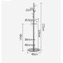 Simple Modern Solid Wood Coat Rack Clothes Rail Corner Hanger Landing Hangers Bedroom Creativity Bag Rack (Color : Bronze)