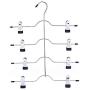 5pcs Stainless Steel Multifunctional Clothes Hangers Pants Storage Hangers Cloth Rack Multilayer Storage Cloth Hanger