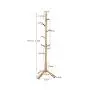 XJRHB Coat Rack - Oak Solid Wood Hanger Bedroom Clothes Rack, Size: 44 cm X175 cm (Color : Natural)