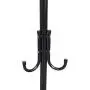 Mind Reader Standing Metal Coat Rack Hat Hanger 11 Hook for Jacket, Purse, Scarf Rack, Umbrella Tree Stand, Black