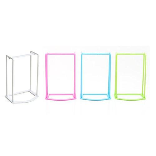 Pinklife Multifunctional Plastic Candy Color DIY Clothes Hanger Holder Stacker Frame Storage Oraganizer Rack (White)