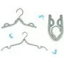 LHIABNN 10 PCS Travel Cloth Hanger,Retractable Plastic Clothing Hangers,Portable Folding Hangers for Home/Travel