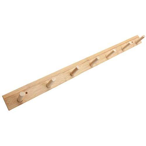 LAXF-Wall Coat Racks with Hooks/Hangers Coat Rack Bamboo Clothes Hook Dorm Room Bedroom on The Wall Wall-Mounted Hook Hanger Multifunction Straight Edge Bamboo Color (Size : 86.8cm) LAXF-Wall Coat Racks with Hooks/Hangers Coat Rack Bamboo Clothes Hook Dorm Room Bedroom on The Wall Wall-Mounted Hook Hanger Multifunction Straight Edge Bamboo Color (Size : 86.8cm)