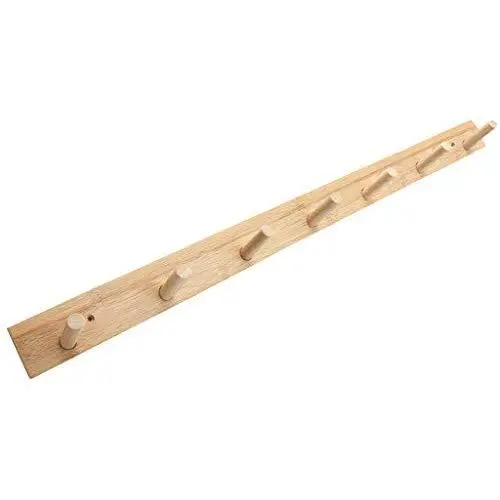 LAXF-Wall Coat Racks with Hooks/Hangers Coat Rack Bamboo Clothes Hook Dorm Room Bedroom on The Wall Wall-Mounted Hook Hanger Multifunction Straight Edge Bamboo Color (Size : 86.8cm)