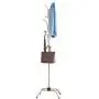 Hylotele Coat Rack Clothes Tree Coatrack Hat Hanger Hallstand Clothes Hat Tree Rack Free Standing Simple Fashion Hat and Coat Stand with 6 Hooks 4 Feet Base for Kitchen Bathroom Bedroom Office