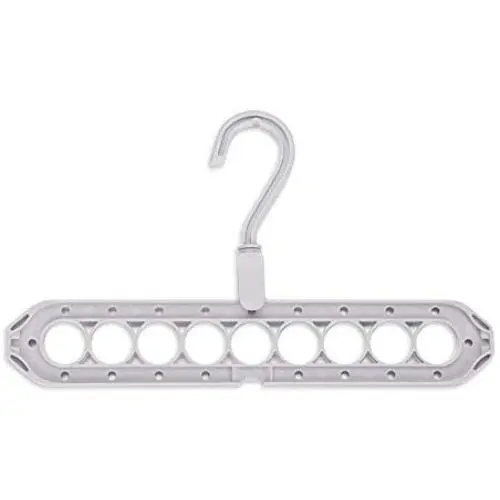 Clothes Hanger, 9 Hole Multifunction 360° Rotate Hangers Creative Foldable Storage Racks Closet Organizer(Grey) Clothes Hanger, 9 Hole Multifunction 360° Rotate Hangers Creative Foldable Storage Racks Closet Organizer(Grey)