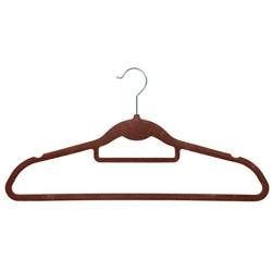 IRIS Non-Slip Clothes Hanger, Brown, Set of 10