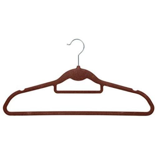 IRIS Non-Slip Clothes Hanger, Brown, Set of 10