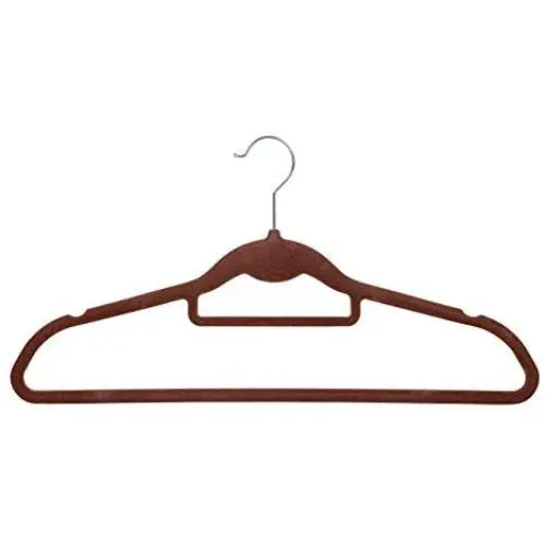 IRIS Non-Slip Clothes Hanger, Brown, Set of 10 IRIS Non-Slip Clothes Hanger, Brown, Set of 10