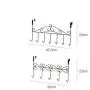 HTTDIAN Home Without Traces Nail-Free Door Hooks Racks Clothes Hooks Creative Bathroom Kitchen Hook Clothes Hangers (Color : Black, Size : 5 Hooks)