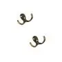 WAFamily Wall Mounted Coat Hook Double Prong Robe Hook Rustic Hooks Retro Cloth Hanger Screws for Bath Kitchen Garage Single Coat Hanger Bronze Color (6.7x4.2cm, 2 Pieces) WAFamily Wall Mounted Coat Hook Double Prong Robe Hook Rustic Hooks Retro Cloth Hanger Screws for Bath Kitchen Garage Single Coat Hanger Bronze Color (6.7x4.2cm, 2 Pieces)