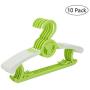 Baby Kids Adults Hangers for Clothes and Coat, 10 Pack Extendable Adjustable Plastic Space Saving Non Slip Hanger for Babies Childrens Toddler Boys Girls, 28cm-37cm