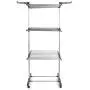 Lijuan Qin 3-Tier Rolling Clothes Drying Rack Organizer, Folding Garment Laundry Dryer Hanger Compact Steel Construction for Indoor Outdoor Cozy Lijuan Qin 3-Tier Rolling Clothes Drying Rack Organizer, Folding Garment Laundry Dryer Hanger Compact Steel Construction for Indoor Outdoor Cozy