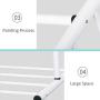 Roloiki Coat Rack Clothes Tree Coatrack Hat Hanger Hallstand Clothes Hat Tree Rack Free Standing Simple Fashion Hat and Coat Stand with Hooks Shoe Holder Removable Rotating Wheel for Bathroom