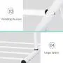 Roloiki Coat Rack Clothes Tree Coatrack Hat Hanger Hallstand Clothes Hat Tree Rack Free Standing Simple Fashion Hat and Coat Stand with Hooks Shoe Holder Removable Rotating Wheel for Bathroom