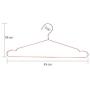 10pcs Rose Gold Metal Clothes Shirts Hanger with Groove, Heavy Duty Strong Coats Hanger, Suit Hanger