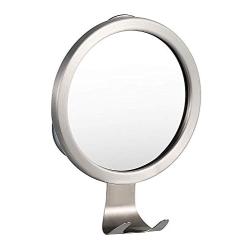 Fogless Shower Mirror, Shaving Mirror, with Shaver Hanger Removable Protable 1 second installation Fog-Free for Bathroom Aluminum Frame Simple Design Decorate your Home