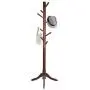 Vlush Free Standing Coat Rack, 8 Hooks Wooden Coat Hat Tree Coat Hanger Holder Enterway Hall Tree with Solid Rubber Wood Base for Coat, Hat, Clothes, Scarves, Handbags, Umbrella-Coffee Vlush Free Standing Coat Rack, 8 Hooks Wooden Coat Hat Tree Coat Hanger Holder Enterway Hall Tree with Solid Rubber Wood Base for Coat, Hat, Clothes, Scarves, Handbags, Umbrella-Coffee