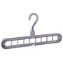 Dxpow 9 Holes Practical Clothes Hanger Magic Hook Hanger Durable Clothes Rack Closet Organizer Space Saver (Orange)