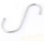 uxcell Stainless Steel Household S Shaped Kitchen Pan Clothes Hanger Hook 10Pcs Silver Tone
