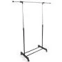 Cypress Shop Single Rail Bar Clothing Shelf Rack Garment Rolling Trolley Cart Hanging Adjustable Cloth Hanger Heavy Duty Open Closet Cabinet Wardrobe Clothes Storage Organizer Home Furniture