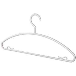 SAASNY Standard Coat Plastic Hangers Non-Slip Plastic Hangers -30 Pack- Heavy Duty Plastic Suit Hangers Plastic Space Saving Non Slip Clothes Hangers,White,for Drying and Storage