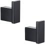 RANDOM Matte Black Towel Robe Hooks Bathroom Hardware Accessories Coat Hook 304 Stainless Steel Clothes Hook for Bath Kitchen Contemporary Hotel Style Wall Mounted 2 Pack.