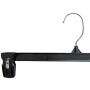 Hanger Central Heavy-Duty Black Plastic Closet Department Store Pants Hangers, 14 Inch, 200 Pack