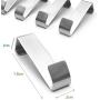 On The Door Hooks(4Packs) Heavy Duty Stainless Steel, Beokey Organizer Z Hooks Holder for Hanging Coats, Hats, Robes, Towels- Black Tools(4 Pack)