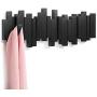Clothes Hook - Wall Hanger Hook Wall Coat Rack Door Key Decoration Hook (Color : Black)