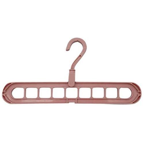 NAYI Clothes Hanger Clothes 9 Hole Towel Hook Closet Organizer Plastic Storage Rack