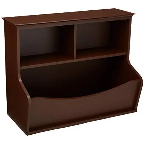AmazonBasics Childrens Multi-Functional Bookcase and Toy Storage Bin - Espresso AmazonBasics Childrens Multi-Functional Bookcase and Toy Storage Bin - Espresso