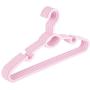 SAASNY Premium Quality Plastic Hangers,The Hanger Store 30 Pink Non-Slip Plastic Hangers Space Saving Coat Clothes Hangers with Trouser Bar for Dress,Jacket,Heavy Clothes Hangers