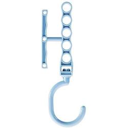 Grey990 Household Anti-Slip Multilayer Plastic Hooks Hanger Clothes Fixed Buckle Light Blue