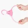 DreamJ 5PCS Folding Clothes Hangers, Travel Hangers Portable Collapsible Clothes Hangers Non-Slip Collapsible Hanger for Travelling