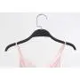 10 Pcs/lot Space Saving Thin Matte Black Plastic Clothes Hanger for Shirts Dress and Sun-top