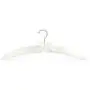 HANGERWORLD 10 Pale Ivory 17inch Satin Padded Top Coat Clothes Wedding Garment Dress Hangers