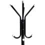 HTTH Standing Entryway Coat Rack Hat Hanger Holder 12 Hooks for Jacket Umbrella Tree Stand Metal Coat Hanger Home Decor (Black)