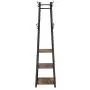 JKRED Industrial Style Coat Rack with 3-Tier Storage Shelves, Multipurpose Hanger for Entryway, Clothes Laundry Coat Stand with 8 Hooks, 70.9 inches