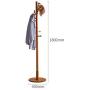 Y.H.Valuable Coat Racks Coat Stand Freestanding Wooden Coat Floor Hanger Clothes Hat Stand with Umbrella Holder Hanger Storage Rack Hooks Organiser Entryway Furniture (Color : Brown)