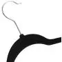 Greensen Velvet Hangers, 20 Pcs Heavy Duty Durable Non Slip Bar Clothes Suit Shirt Pant Hangers Organization Home (Black)