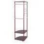 HSada Coat Rack Stand - Super Easy Assembly NO Tools Required - Multi-Functional Corner Garment Rack Clothing Rack with Hanger and 2-Tier Durable Shelf for Shoes Clothes Storage - Ship from US