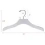 Quality White Wooden Kids Hangers, Wooden Hangers, Children Hangers, Luxury Design Hangers, Toddler Size Hangers, Swivel Hook (10 Pack, 13" inch)